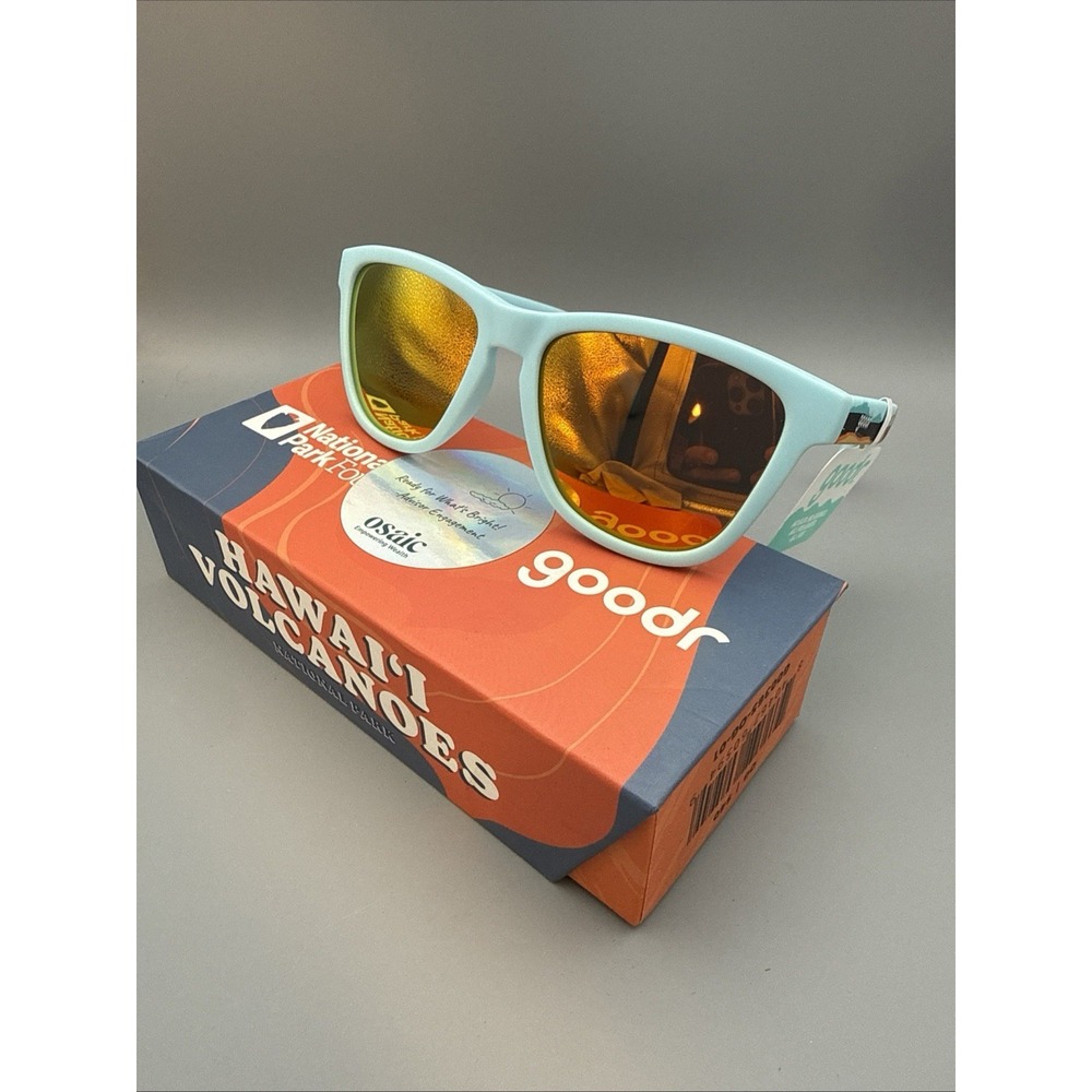 Goodr OG National Park HAWAI'I VOLCANOES No Slip Square Polarized Sunglasses NWT
